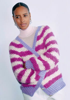 CARDIGAN Lala Berlin Flamy & Lala Berlin Lovely Cotton - Strikkeopskrift (SE) fra Lana Grossa