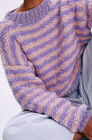 Lana Grossa PULLOVER Lala Berlin Flamy & Lala Berlin Lovely Cotton - Strikkeopskrift (SE)