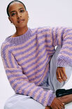 Lana Grossa PULLOVER Lala Berlin Flamy & Lala Berlin Lovely Cotton - Strikkeopskrift (SE)