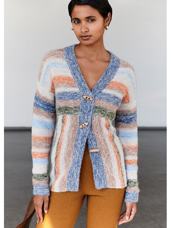 Lana Grossa CARDIGAN Setasuri & Ecopuno - Strikkeopskrift (SE)