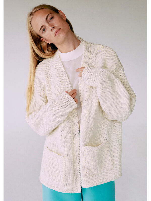 Lana Grossa CARDIGAN Merino Cardato - Strikkeopskrift (SE)