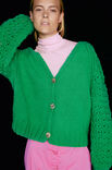 Lana Grossa RAGLANCARDIGAN Merino Cardato - Strikkeopskrift (SE)