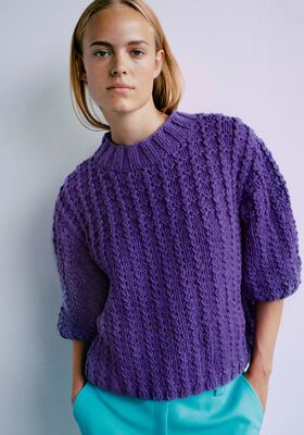PULLOVER Merino Cardato - Strikkeopskrift (SE) fra Lana Grossa