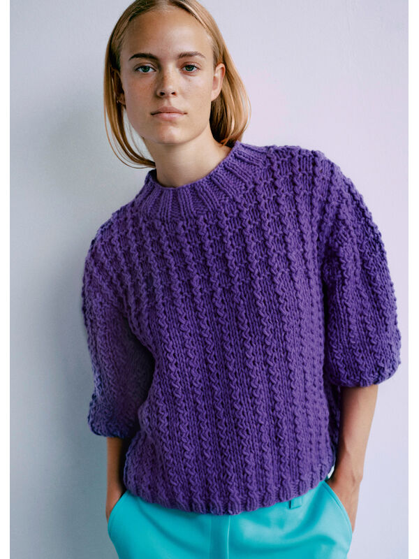Lana Grossa PULLOVER Merino Cardato - Strikkeopskrift (SE)