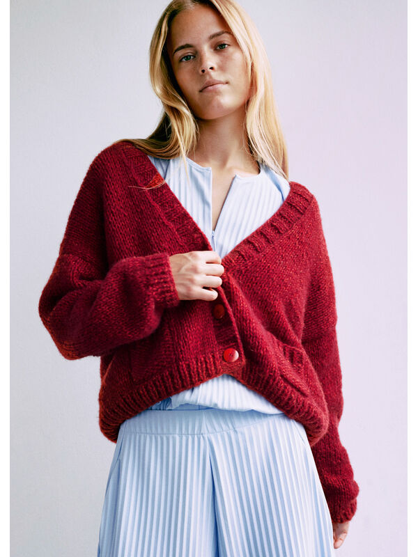 Lana Grossa CARDIGAN Ecopuno Chunky - Strikkeopskrift (SE)
