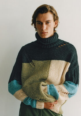 HERRESWEATER Lala Berlin Lovely Cotton fra Lana Grossa