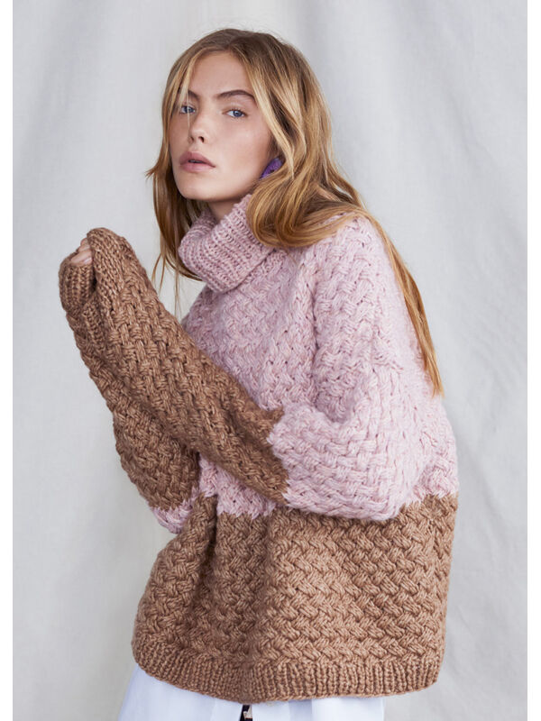 Lana Grossa SWEATER Lala Berlin Lovely Cotton Inserto - Strikkeopskrift (NO)
