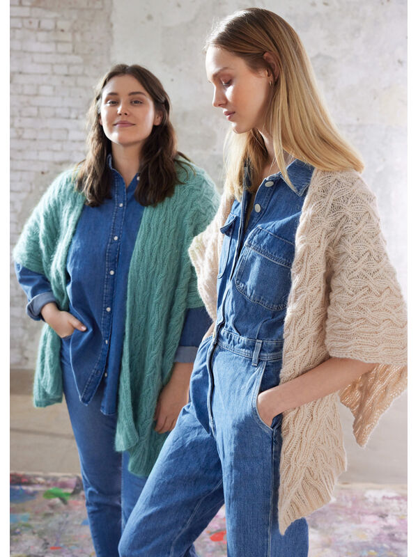 Lana Grossa PONCHO-SJAL LIFFEY Ecopuno & Setasuri