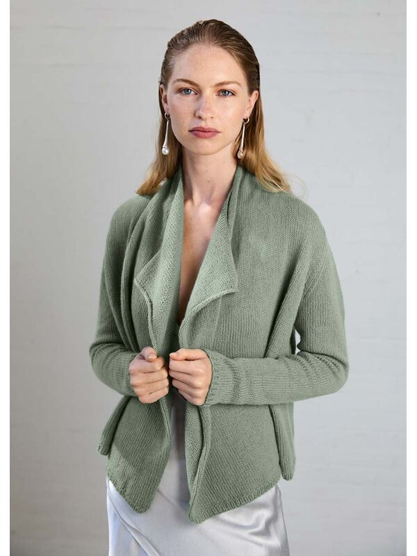 Lana Grossa JAKKE Cashmere Pure - Strikkeopskrift (SE)