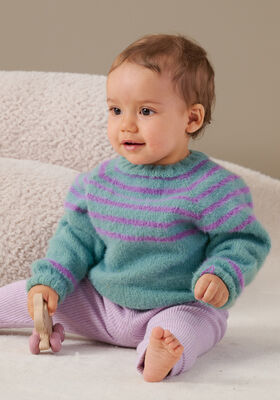 RAGLANPULLOVER Cosy Socks fra Lana Grossa
