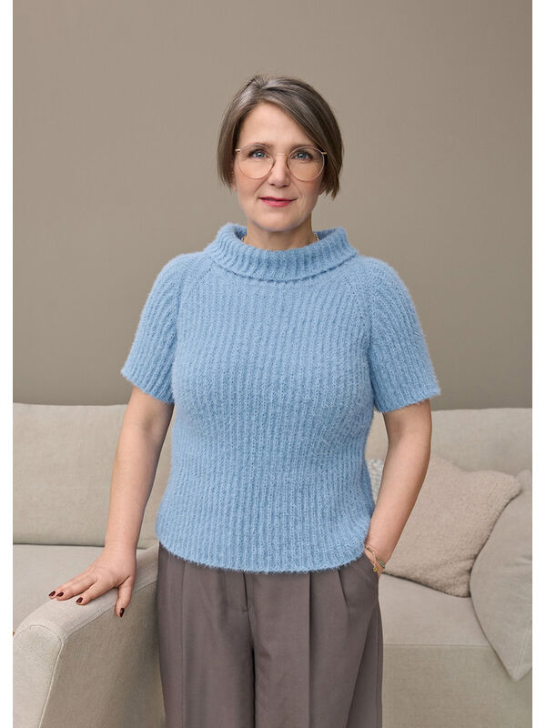 Lana Grossa RAGLANPULLOVER MED KORTE ÆRMER Cosy Socks