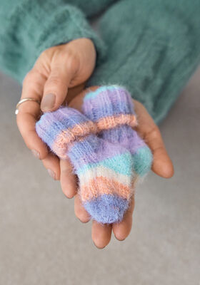 BABYSOKKER Cosy Socks Multi Stripes fra Lana Grossa