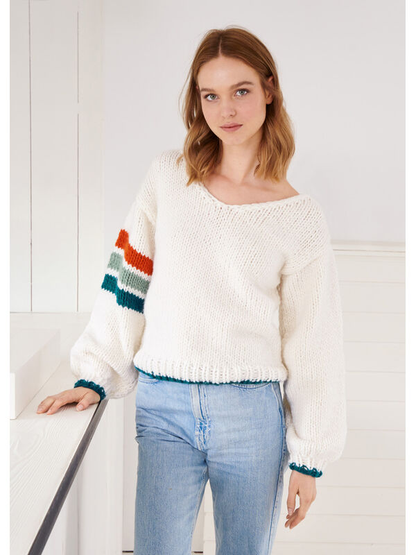 Lana Grossa PULLOVER Per Lei - Strikkeopskrift (SE)