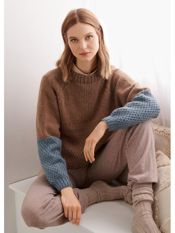 Lana Grossa RAGLANPULLOVER Alta Moda Cashmere 16 - Strikkeopskrift (SE)