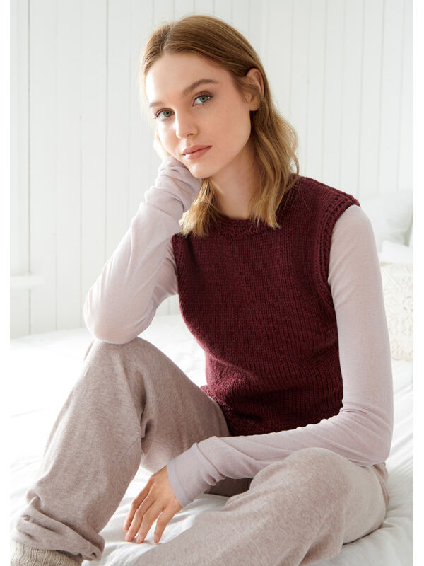 Lana Grossa SLIPOVER Alta Moda Cashmere 16 - Strikkeopskrift (SE)