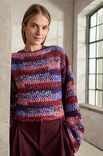 Lana Grossa HÆKLET PULLOVER Cool Merino & Superkid Seta - Hækleopskrift (SE)