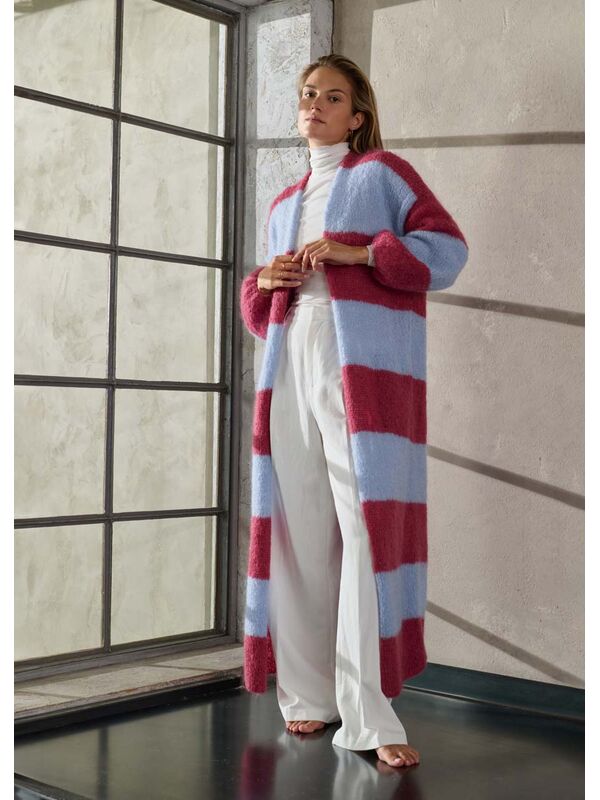 Lana Grossa FRAKKE Mohair Moda - Strikkeopskrift (SE)
