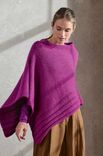 Lana Grossa PONCHO Cool Merino Big - Strikkeopskrift (SE)