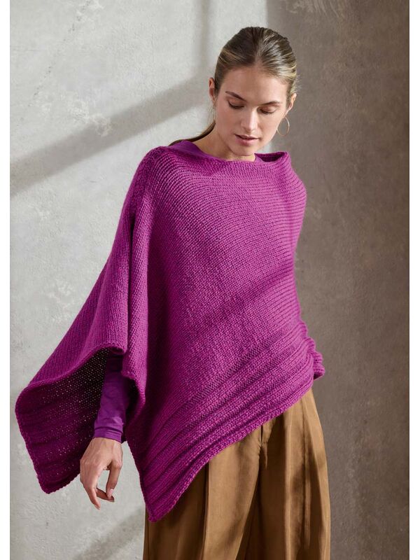 Lana Grossa PONCHO Cool Merino Big - Strikkeopskrift (SE)