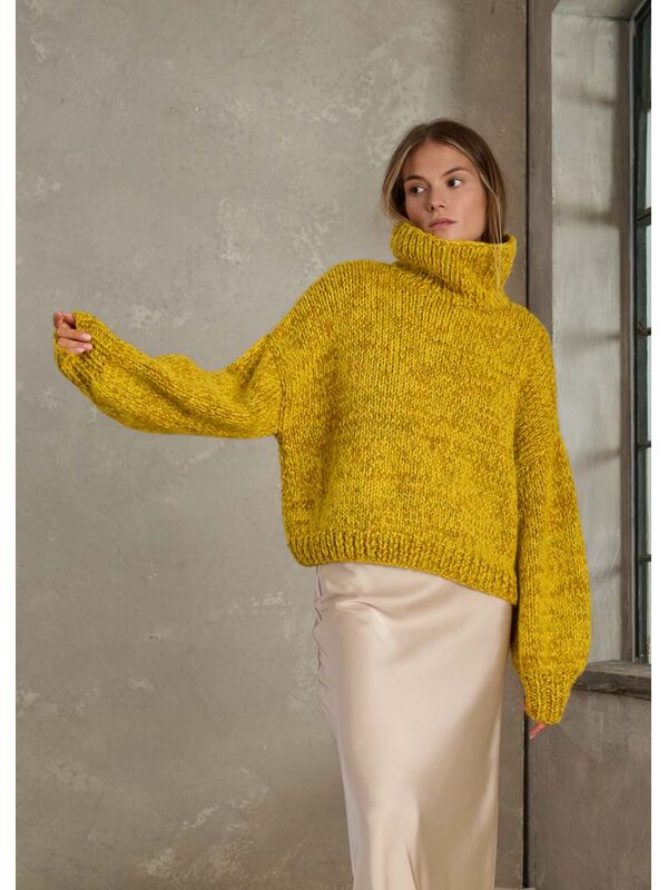 Lana Grossa PULLOVER Cool Merino & Superkid Seta & Alta Moda Alpaca - Strikkeopskrift (SE)