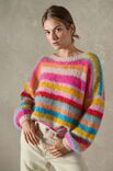 Lana Grossa PULLOVER Mohair Moda - Strikkeopskrift (SE)