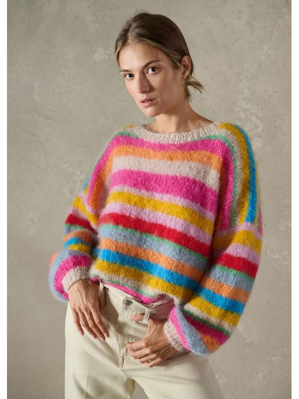 Lana Grossa PULLOVER Mohair Moda - Strikkeopskrift (SE)