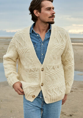 CARDIGAN Cool Merino Big - Strikkeopskrift fra Lana Grossa