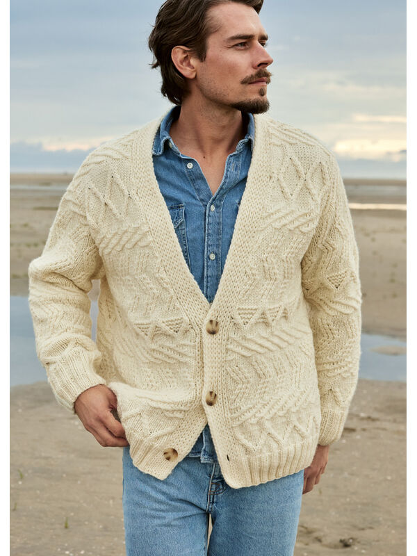 Lana Grossa CARDIGAN Cool Merino Big - Strikkeopskrift