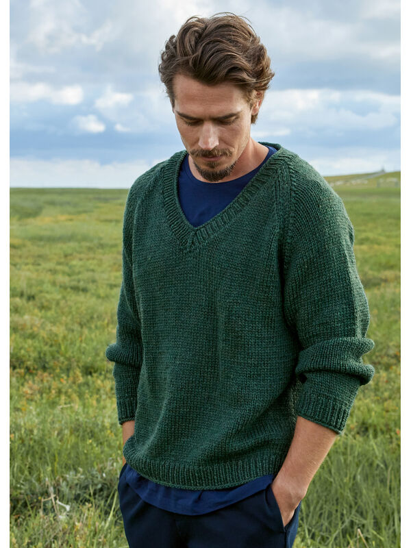 Lana Grossa PULLOVER Cool Merino Big - Strikkeopskrift (SE)