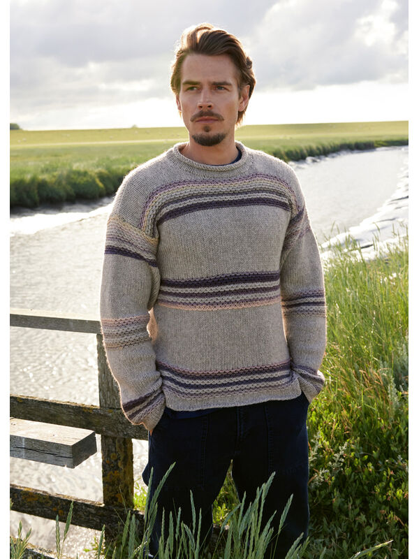 Lana Grossa PULLOVER Cool Merino Big & Pappagallo - Strikkeopskrift (SE)
