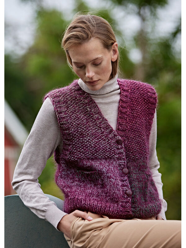Lana Grossa VEST Gomitolo Versione & Brigitte No. 3 - Strikkeopskrift (SE)