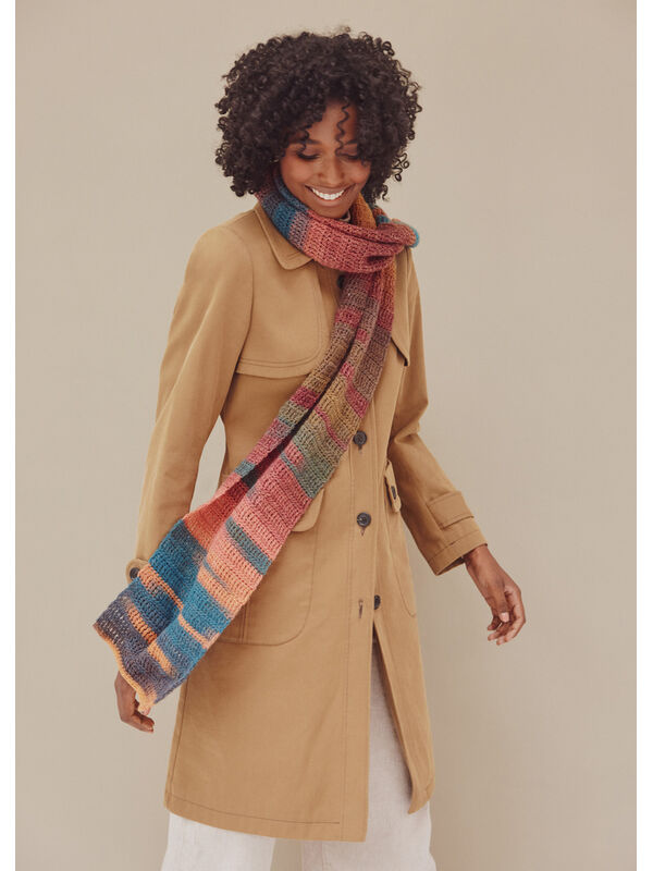 Lana Grossa HÆKLET SJAL Gomitolo Arte - Hækleopskrift (SE)