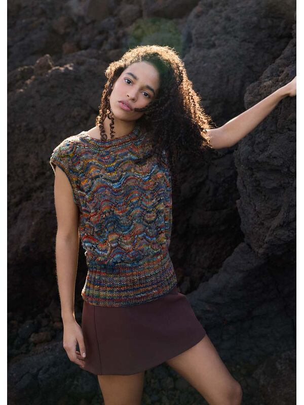 Lana Grossa SLIPOVER Cotonella Multi - Strikkeopskrift (NO)