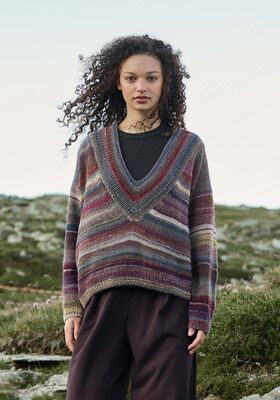 V-PULLOVER Gomitolo Intenso fra Lana Grossa