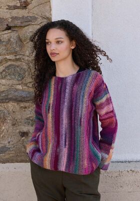 HÆKLET PULLOVER Gomitolo Intenso fra Lana Grossa