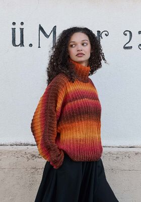 FLAGERMUS-PULLOVER Gomitolo Versione fra Lana Grossa