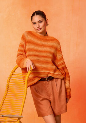 HÆKLET PULLOVER TOP-DOWN Gomitolo Tono fra Lana Grossa