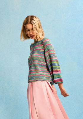 TOP-DOWN-RAGLAN-PULLOVER Gomitolo Alga fra Lana Grossa
