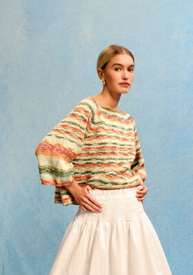 TOP-DOWN-RAGLAN-PULLOVER Gomitolo California fra Lana Grossa