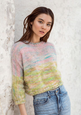 PULLOVER Silkhair Hand-dyed fra Lana Grossa