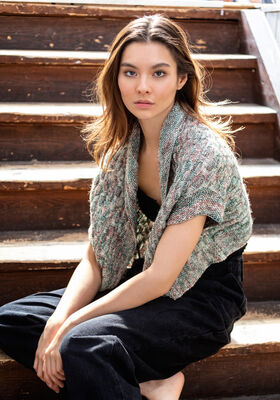 VEST Ecopuno Hand-dyed fra Lana Grossa