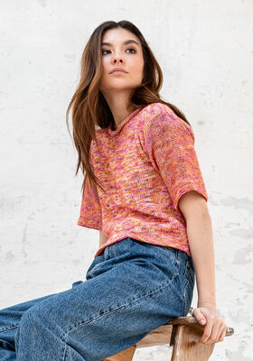 PULLOVER Ecopuno Hand-dyed fra Lana Grossa