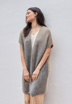 CARDIGAN Cool Wool Lace hand-dyed, Cool Wool Lace & Silkhair fra Lana Grossa