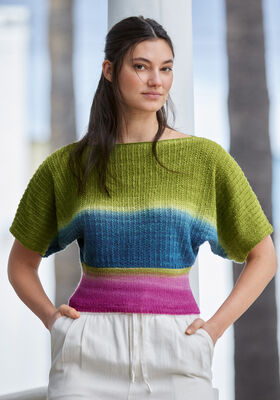 PULLOVER Cool Wool Lace Hand-dyed fra Lana Grossa