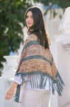 Lana Grossa TREKANTET SJAL Allora Hand-dyed