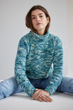 Lana Grossa PULLOVER Cool Wool hand-dyed - Strikkeopskrift (SE)