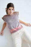 Lana Grossa SLIPOVER Cool Wool Lace hand-dyed - Strikkeopskrift (SE)