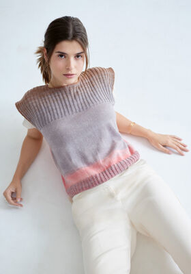 SLIPOVER Cool Wool Lace hand-dyed - Strikkeopskrift (SE) fra Lana Grossa