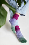 Lana Grossa SOKKER Meilenweit 50 g Merino hand-dyed - Strikkeopskrift (SE)
