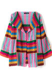Lana Grossa HÆKLET CARDIGAN Elastico - Hækleopskrift (SE)